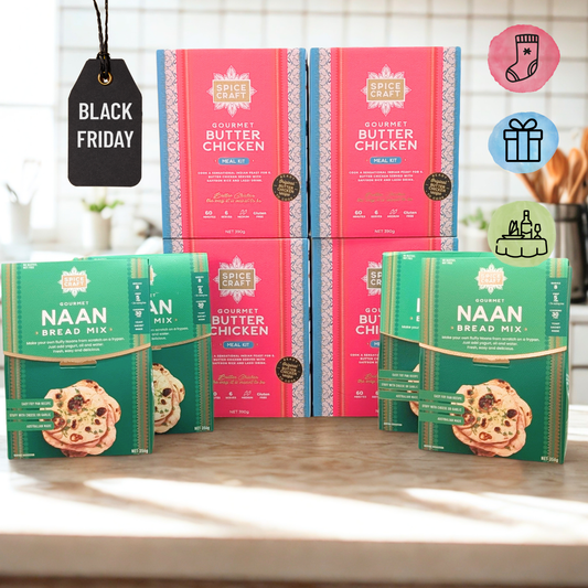 4 x Dinner for 6 - Meal Kit with Naan